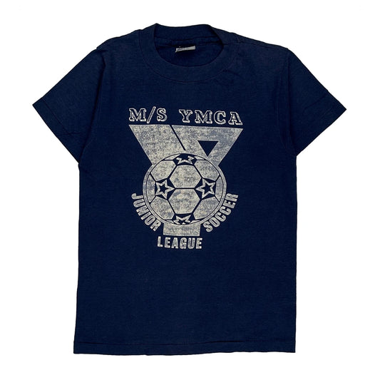 Age 10-12 Hanes Graphic T-Shirt - Medium Blue Cotton Blend