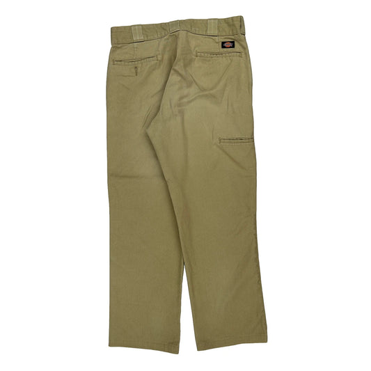 Dickies Trousers - 34W 32L Khaki Cotton