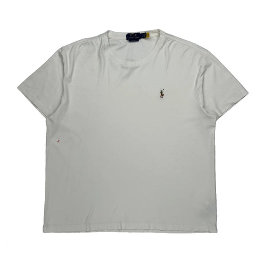 Vintage Polo By Ralph Lauren T-Shirt - Large White Cotton