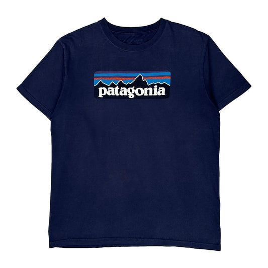 Vintage Patagonia Graphic T-Shirt - Large Navy Cotton