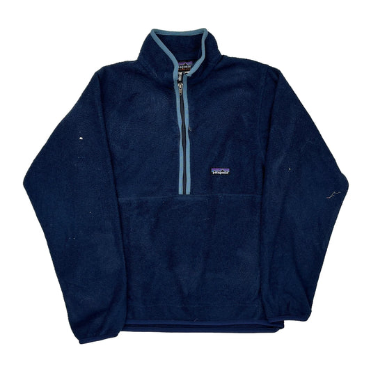 Patagonia Synchilla 1/4 Zip - Small Blue Polyester
