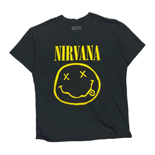 Nirvana Band T-Shirt - Large Black Cotton