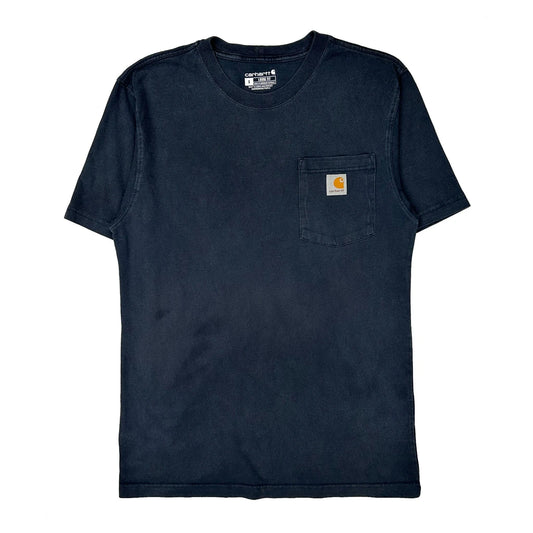 Carhartt T-Shirt - Small Navy Cotton