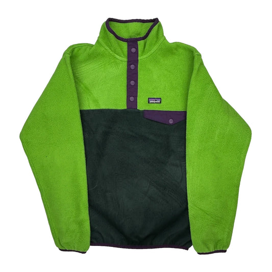 Synchilla, Age 14 Patagonia Fleece - XL Green Polyester