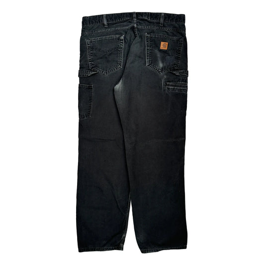 Carhartt Carpenter Trousers - 38W 33L Black Cotton