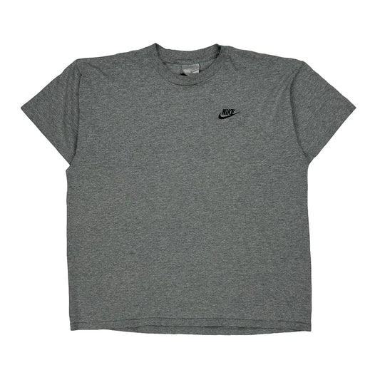 Nike T-Shirt - Large Grey Cotton
