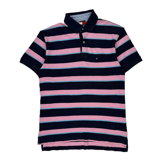 Tommy Hilfiger Polo Shirt - Medium Navy Cotton
