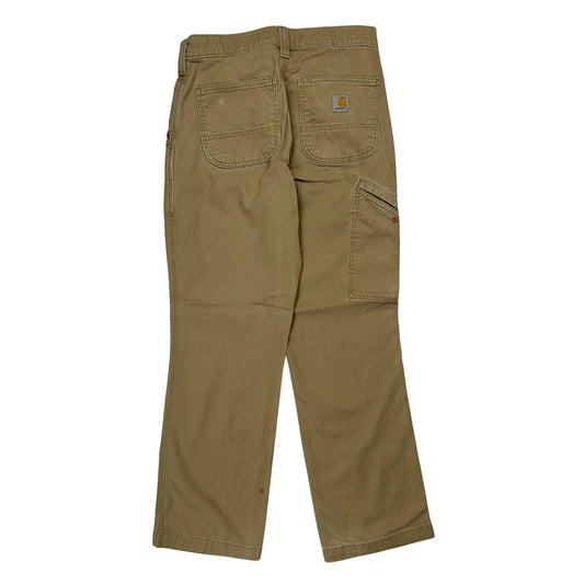 Carhartt Carpenter Trousers - 28W 30L Khaki Cotton