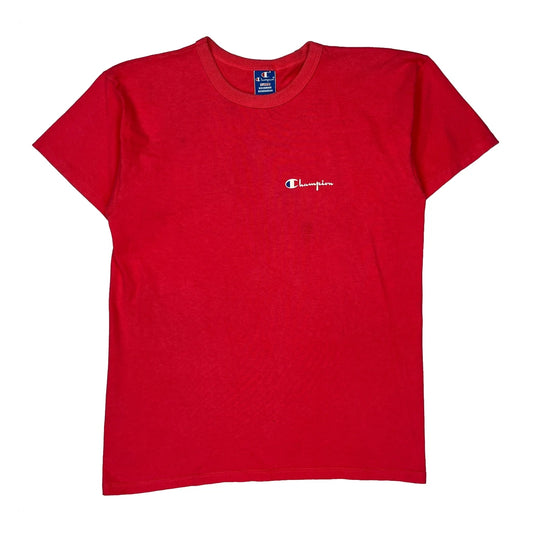 Vintage Champion T-Shirt - XL Red Cotton