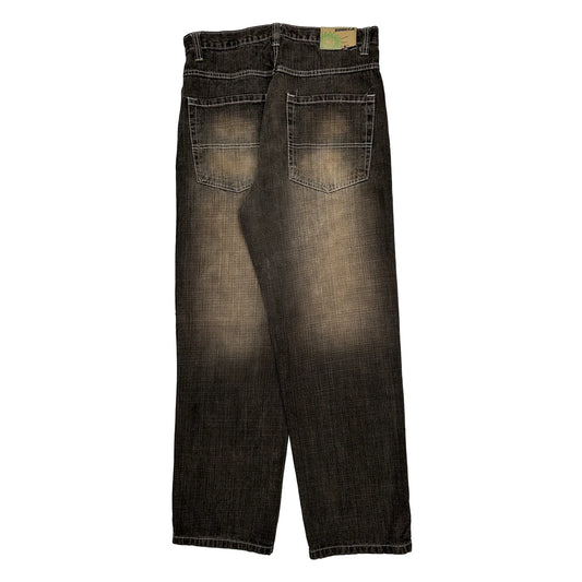 Dodeca Wide Leg Jeans - 34W 31L Grey Cotton