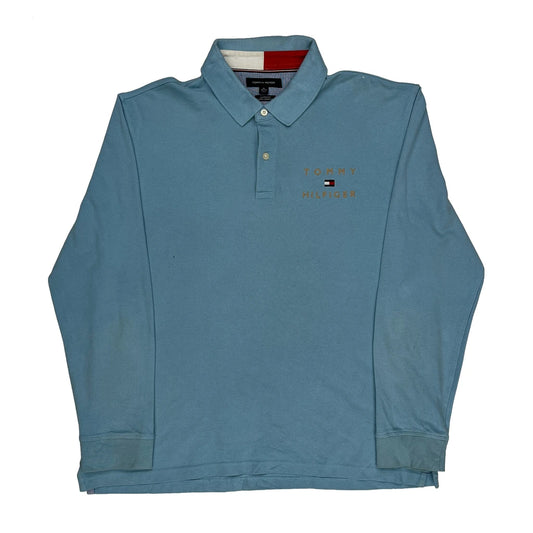 Tommy Hilfiger Polo Shirt - XL Blue Cotton