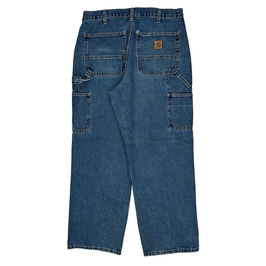 Carhartt Carpenter Jeans - 32W 29L Blue Cotton