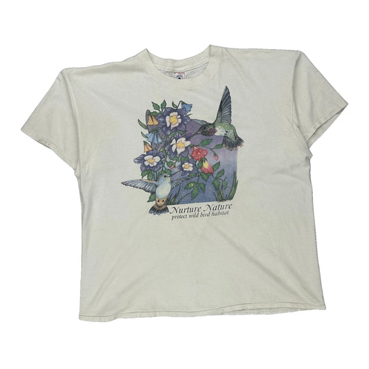 Delta Single Stitch T-Shirt - XL White Cotton