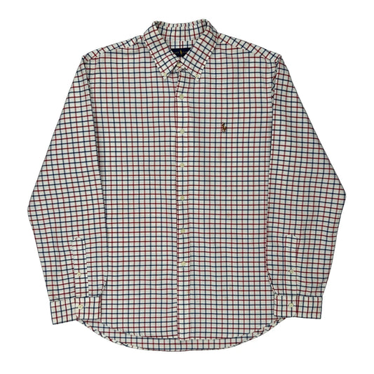 Ralph Lauren Checked Shirt - XL Blue Cotton