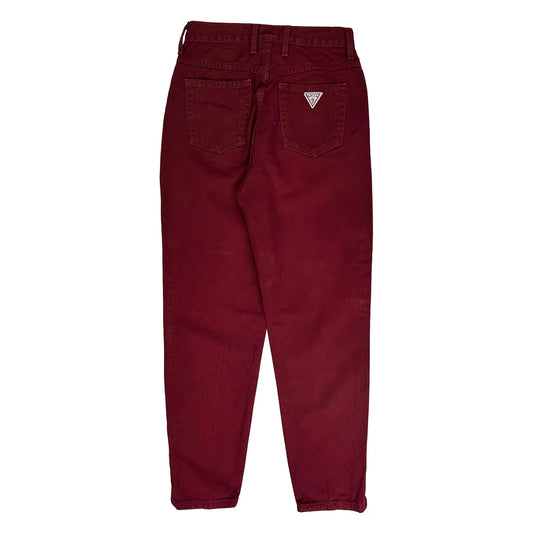 Vintage Guess Jeans - 24″ Waist Burgundy Denim