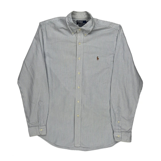 Polo By Ralph Lauren Striped Shirt - Large Blue Cotton