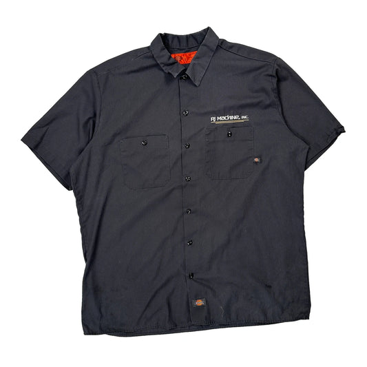 Dickies Workwear Short Sleeve Shirt - XL Black Polyester Blend