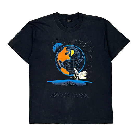 Screen Stars Single Stitch T-Shirt - XL Black Cotton Blend