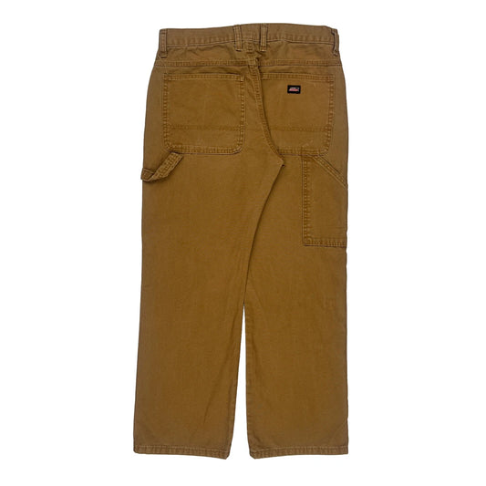 Dickies Carpenter Trousers - 32W 28L Brown Cotton