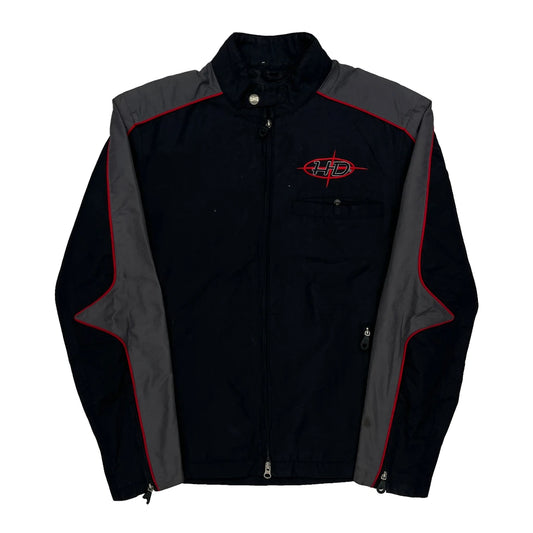 Vintage An American Legend Harley Davidson Jacket - Small Black Nylon