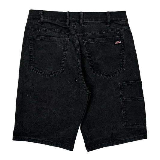 Vintage Dickies Baggy Denim Shorts - 30W 11L Black Cotton