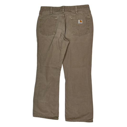 Carhartt Trousers - 30W UK 10 Brown Cotton