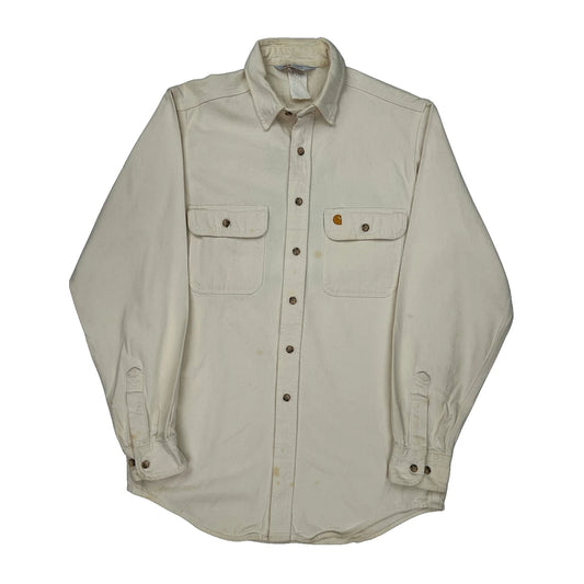 Carhartt Shirt - Medium Cream Cotton
