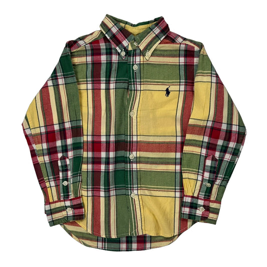 Age 3 Ralph Lauren Checked Shirt - XS Multicoloured Cotton