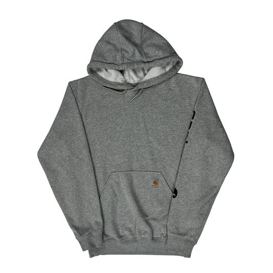 Carhartt Hoodie - Small Grey Cotton Blend