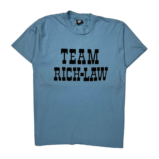 Team Rich-Law Screen Stars T-Shirt - Large Blue Cotton
