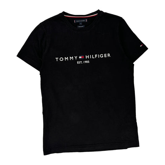 Tommy Hilfiger T-Shirt - Small Black Cotton