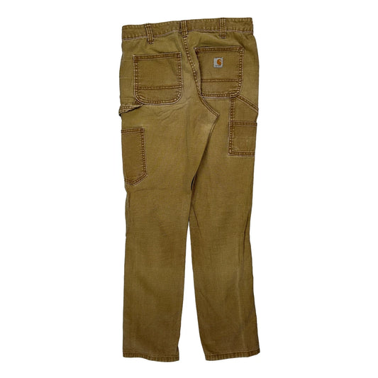 Carhartt Double Knee Carpenter Trousers - 28W 31L Brown Cotton Blend