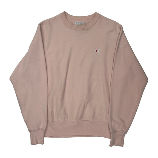 Reverse Weave Champion Sweatshirt - Small Pink Cotton