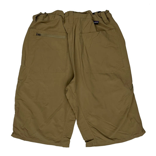 Patagonia Cargo Shorts - 32W 12L Khaki Nylon