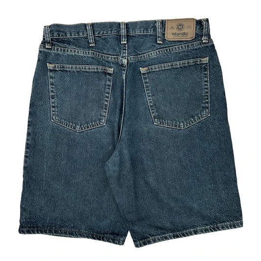 Wrangler Denim Shorts - 33W 9L Blue Cotton