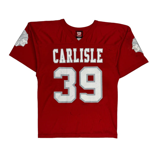 Vintage Youth Wilson Carlisle Jersey - Large Red Nylon