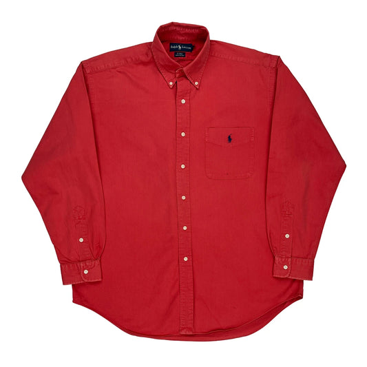 Blake Ralph Lauren Shirt - Large Red Cotton