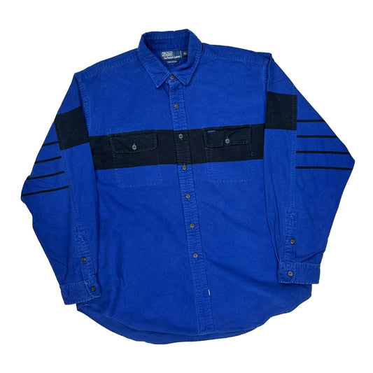 Polo By Ralph Lauren Striped Shirt - XL Black Cotton