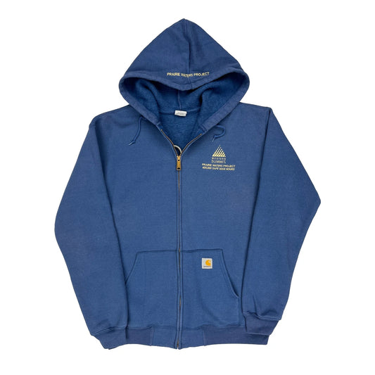 Carhartt Hoodie - Large Blue Cotton Blend