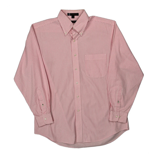 Vintage Tommy Hilfiger Striped Shirt - Medium Pink Cotton