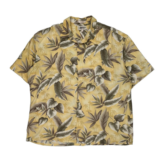 Campia Moda Hawaiian Shirt - 2XL Yellow Viscose