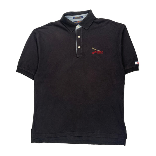 Golf Tommy Hilfiger Polo Shirt - Large Black Cotton