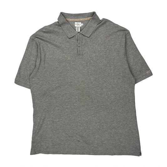 Calvin Klein Jeans Polo Shirt - Large Grey Cotton