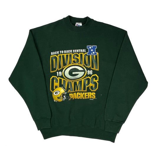 Vintage Made In USA Pro Player Packers Sweatshirt - 2XL Green Cotton Blend
