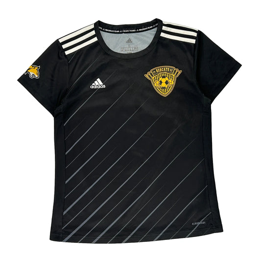 Bobcats Soccer Team Adidas Football Shirt - Small Black Polyester