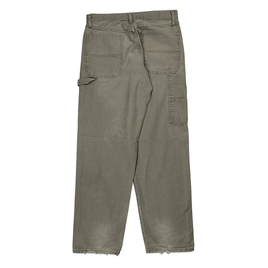 Vintage Unbranded Carpenter Trousers - 32W 34L Grey Cotton