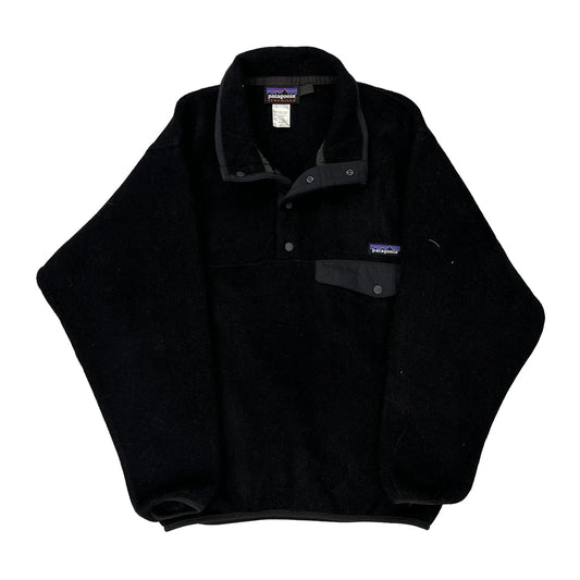 Synchilla Patagonia Fleece - XS Black Polyester