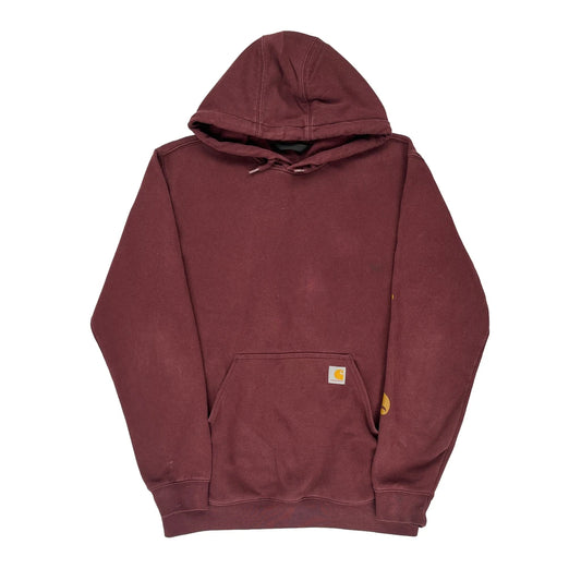 Carhartt Hoodie - XL Burgundy Cotton Blend