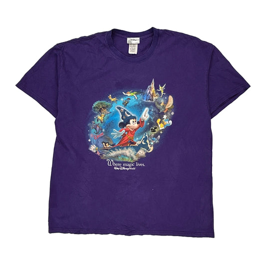 Walt Disney World Disney T-Shirt - XL Purple Cotton