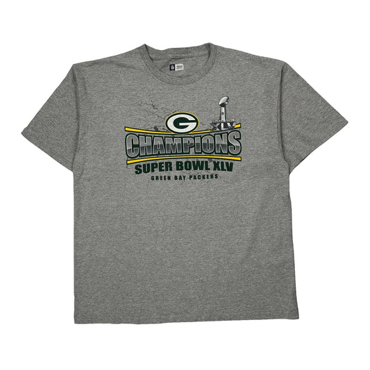 Green Bay Packers Nfl T-Shirt - XL Grey Cotton